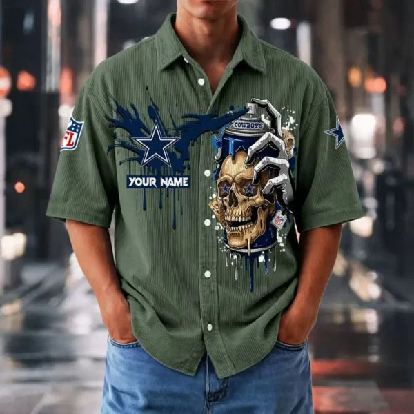 Dallas Cowboys Basic Button Front Shirt SPTBCBTFS881