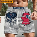 New England Patriots Men Short Pants Custom Name Gift For Fans