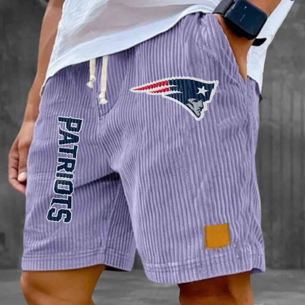 New England Patriots Corduroy Casual Shorts SPTCDCS879