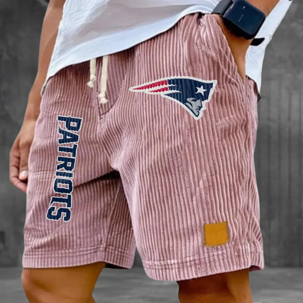 New England Patriots Corduroy Casual Shorts SPTCDCS879
