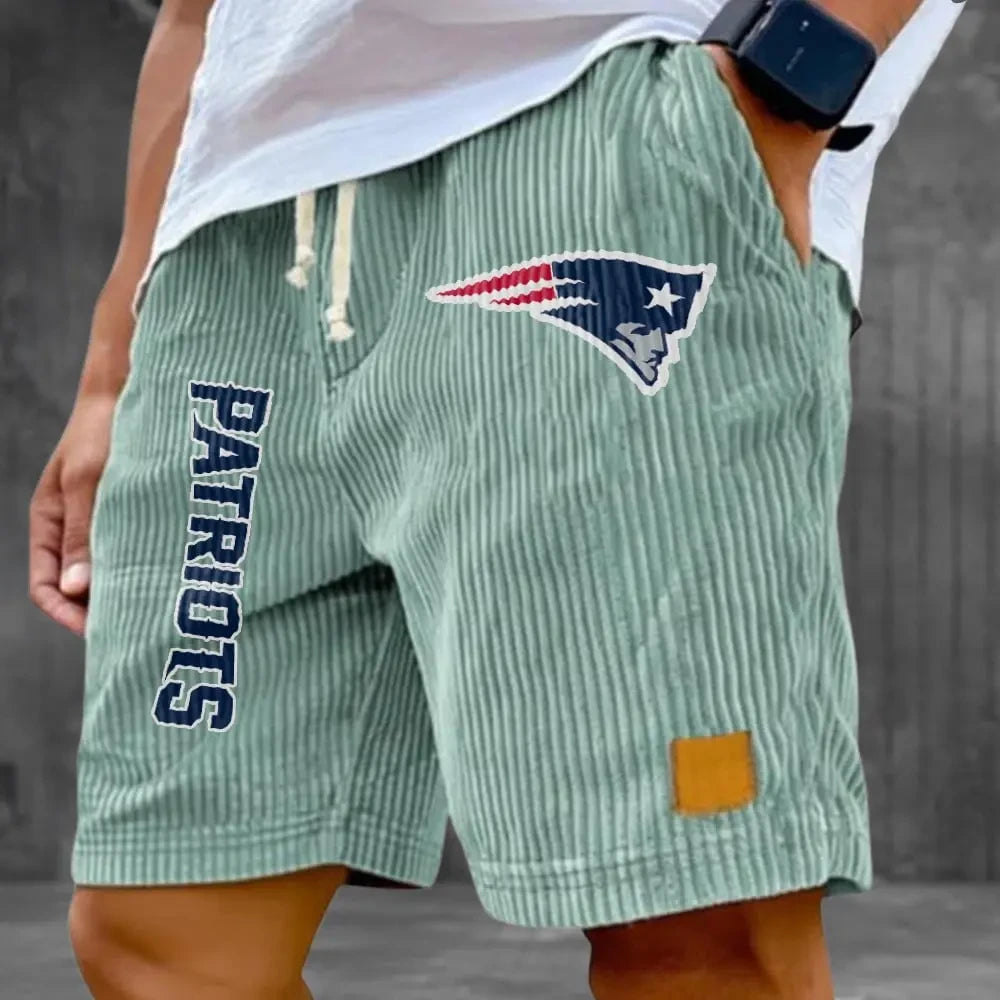 New England Patriots Corduroy Casual Shorts SPTCDCS879