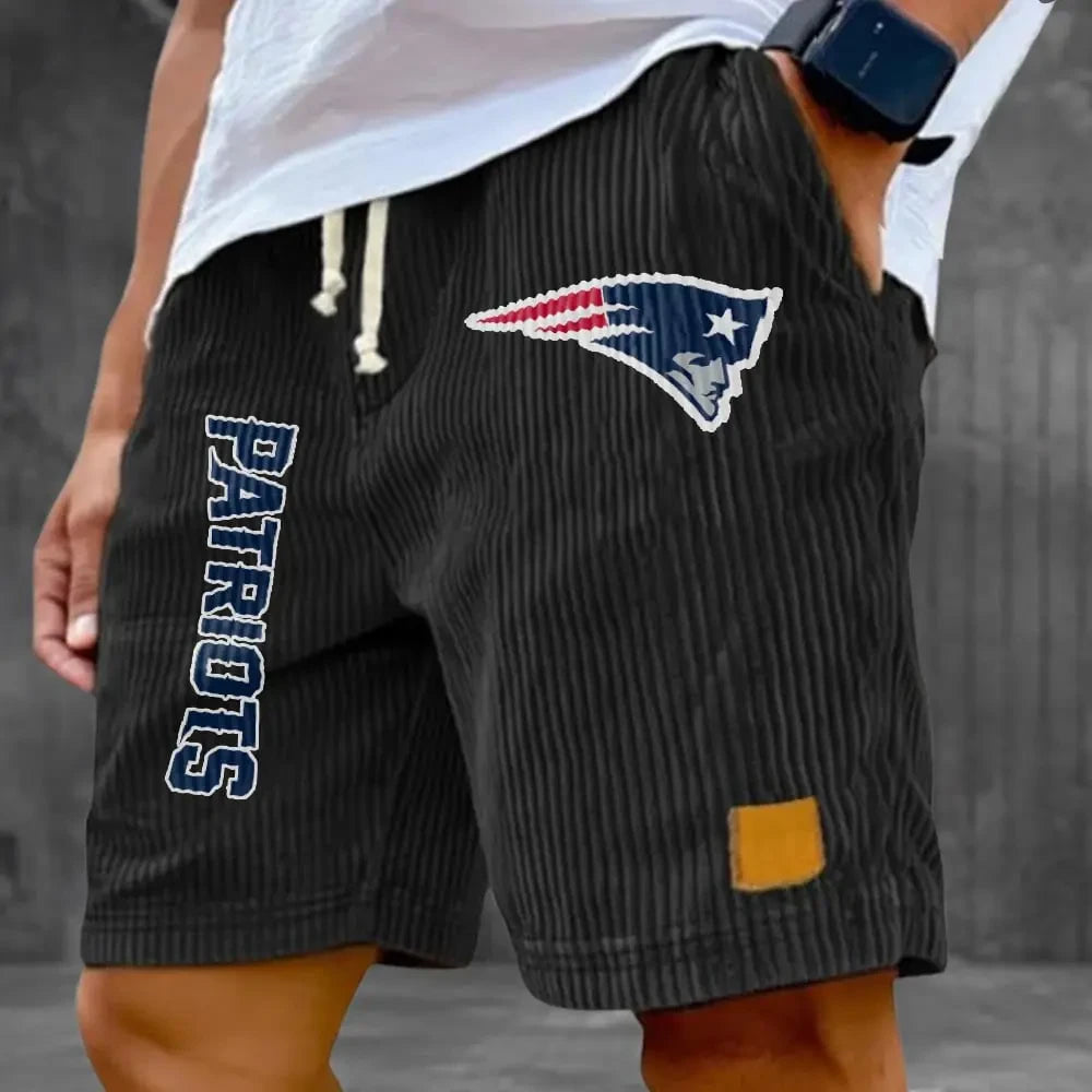 New England Patriots Corduroy Casual Shorts SPTCDCS879
