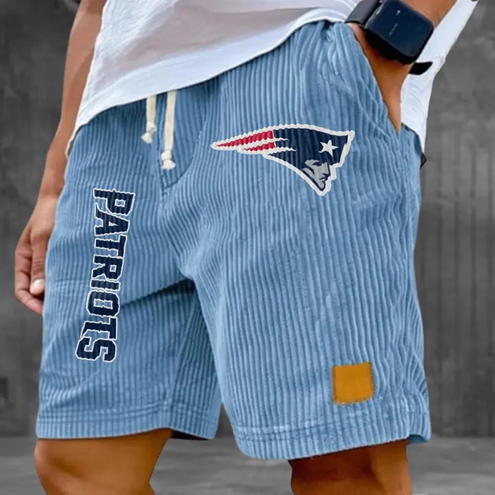 New England Patriots Corduroy Casual Shorts SPTCDCS879