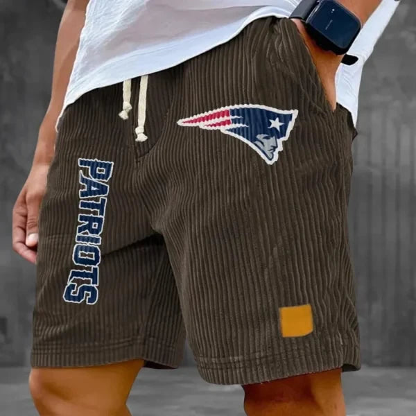 New England Patriots Corduroy Casual Shorts SPTCDCS879