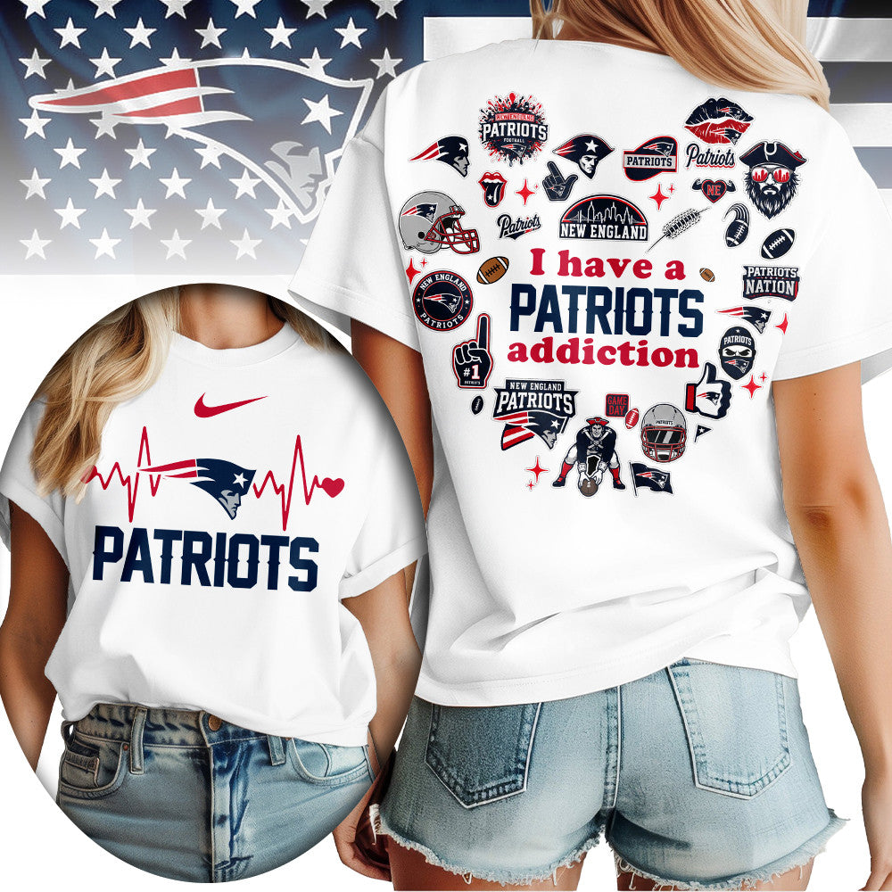 New England Patriots | Premium NFL Heartbeat Fan Spirit 3D Shirt TD019