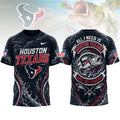 Houston Texans | Premium NFL Fishing Splash 3D Shirt NY