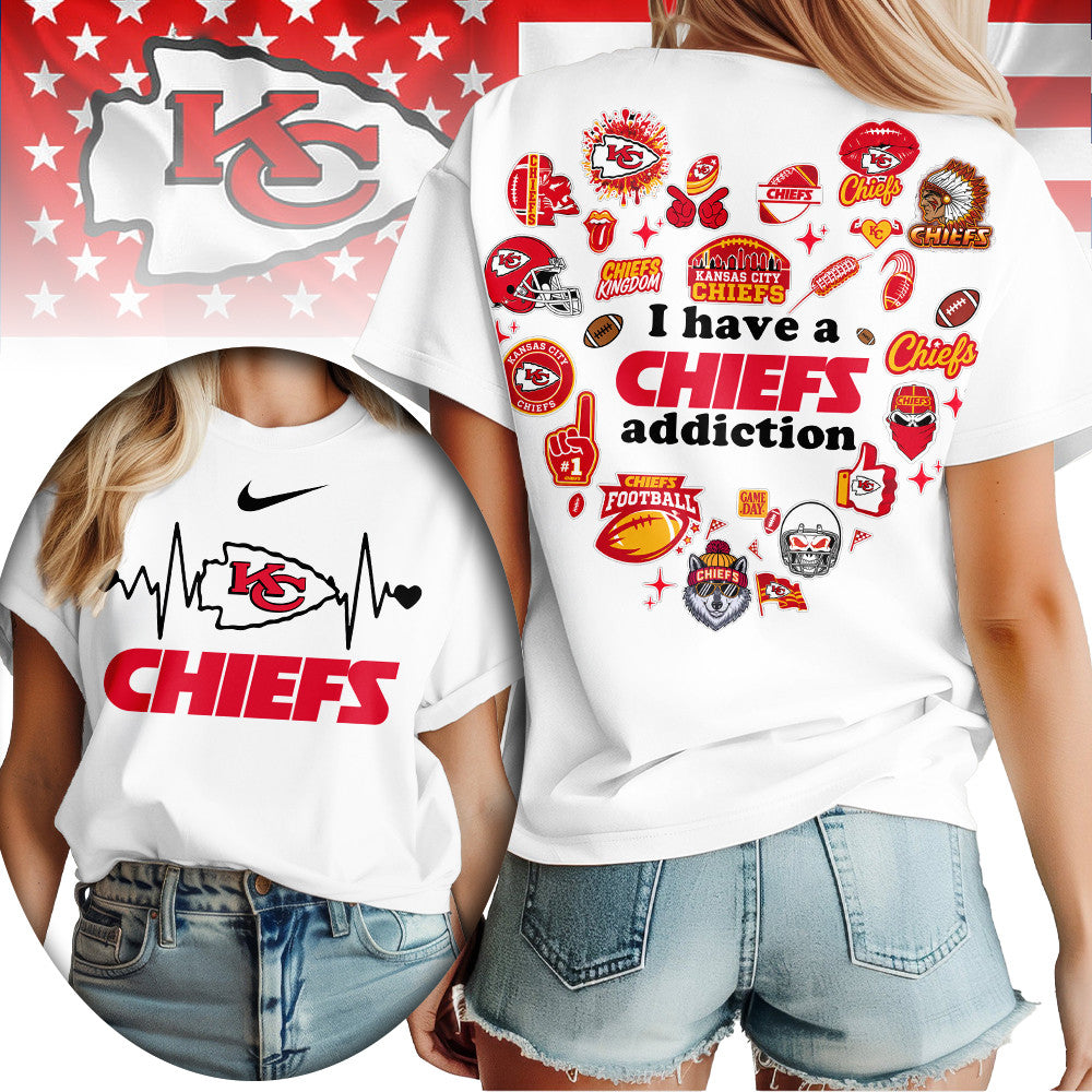 Kansas City Chiefs | Premium NFL Heartbeat Fan Spirit 3D Shirt TD012