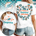 Miami Dolphins | Premium NFL Heartbeat Fan Spirit 3D Shirt TD008
