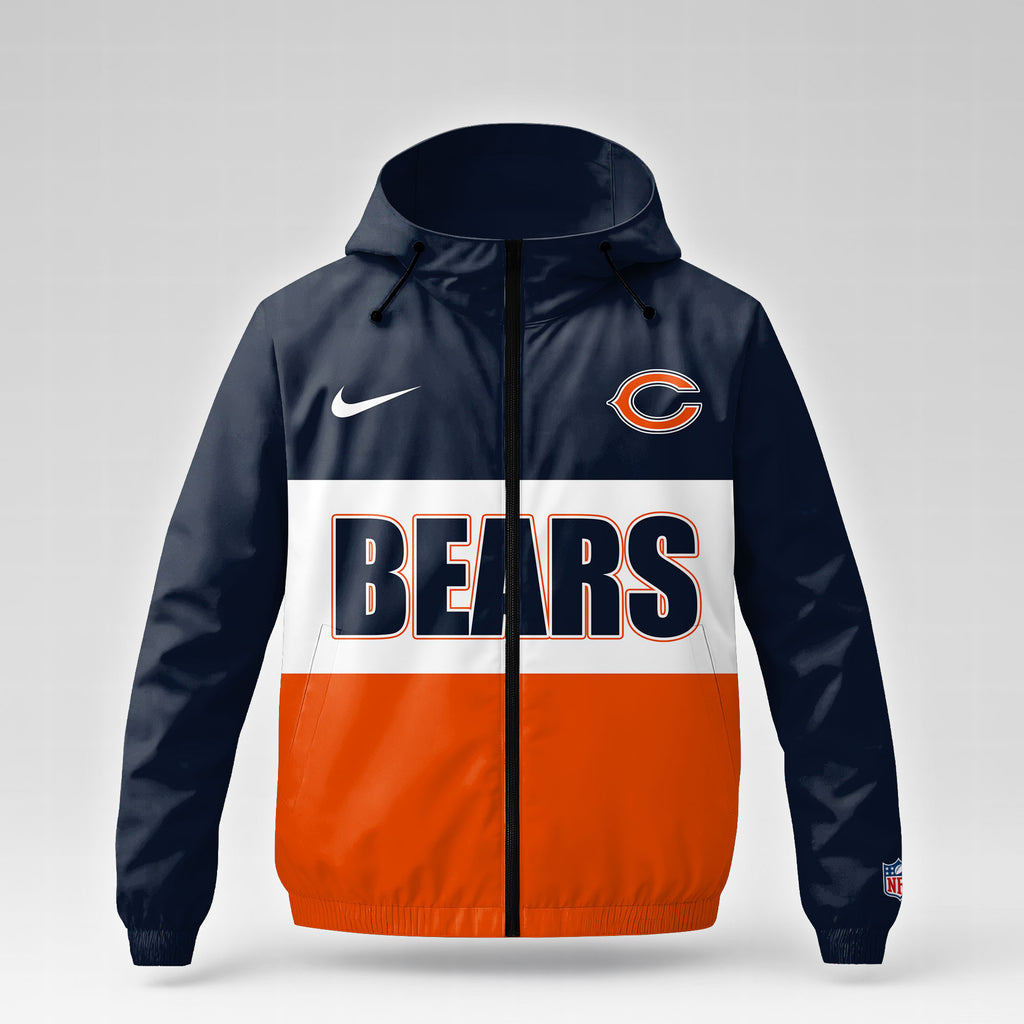 Chicago Bears | Premium NFL Strength Through Christ Windbreaker Jacket NTH1