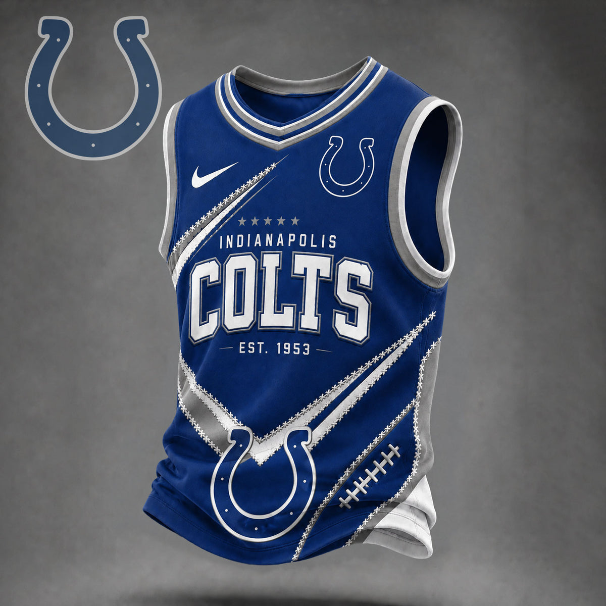 Indianapolis Colts | Premium NFL Game Day V-neck Tank Top Jersey VAN05