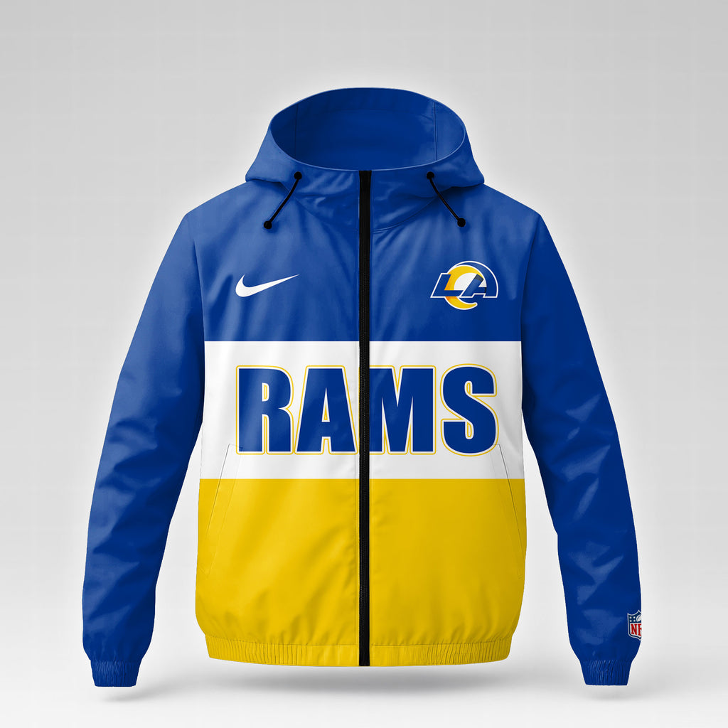 Los Angeles Rams | Premium NFL Strength Through Christ Windbreaker Jacket NTH1