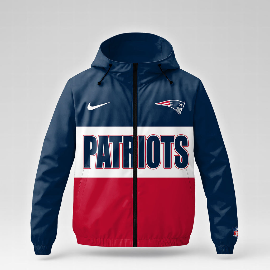 New England Patriots | Premium NFL Strength Through Christ Windbreaker Jacket NTH1