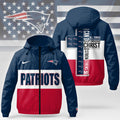 New England Patriots | Premium NFL Strength Through Christ Windbreaker Jacket NTH1