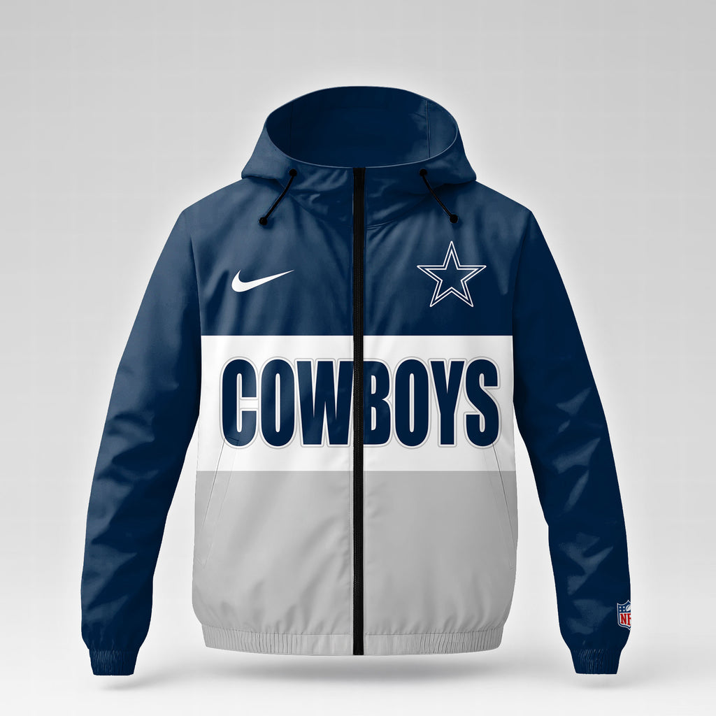 Dallas Cowboys | Premium NFL Strength Through Christ Windbreaker Jacket NTH1