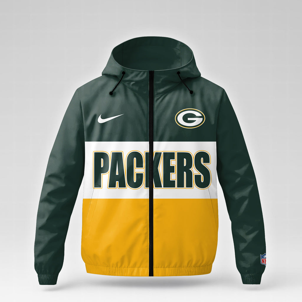 Green Bay Packers | Premium NFL Strength Through Christ Windbreaker Jacket NTH1