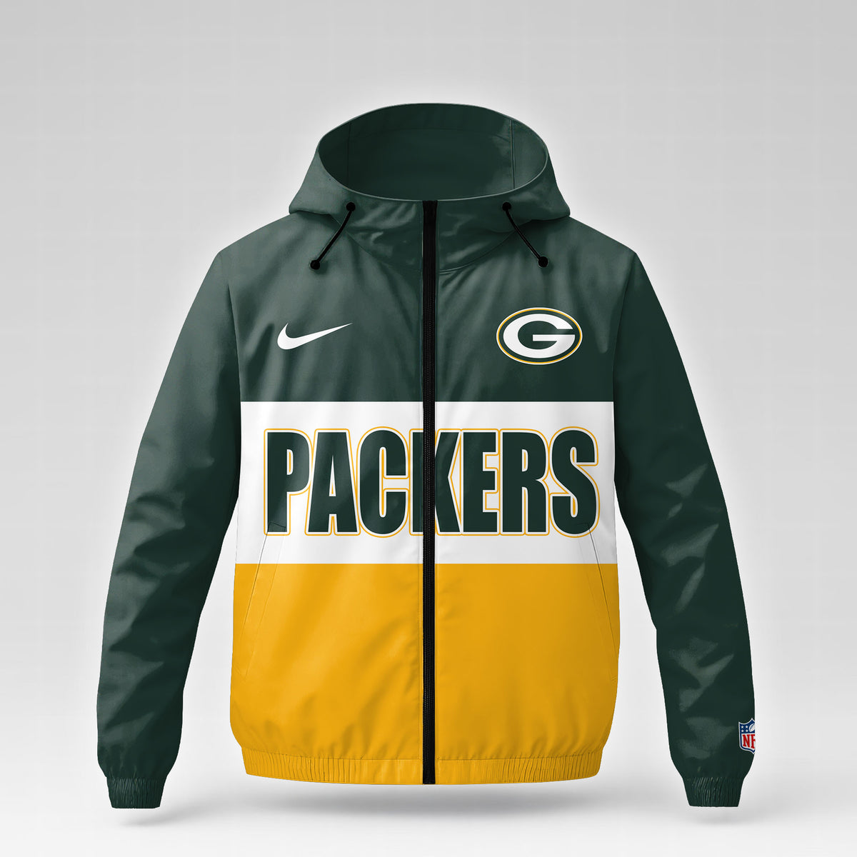 Green Bay Packers | Premium NFL Strength Through Christ Windbreaker Jacket NTH1