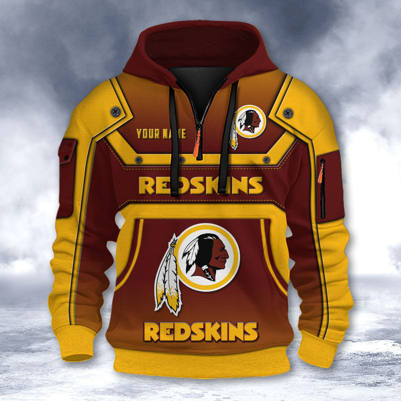 Washington Redskins DMHT2578 3D Half-zip Hoodie