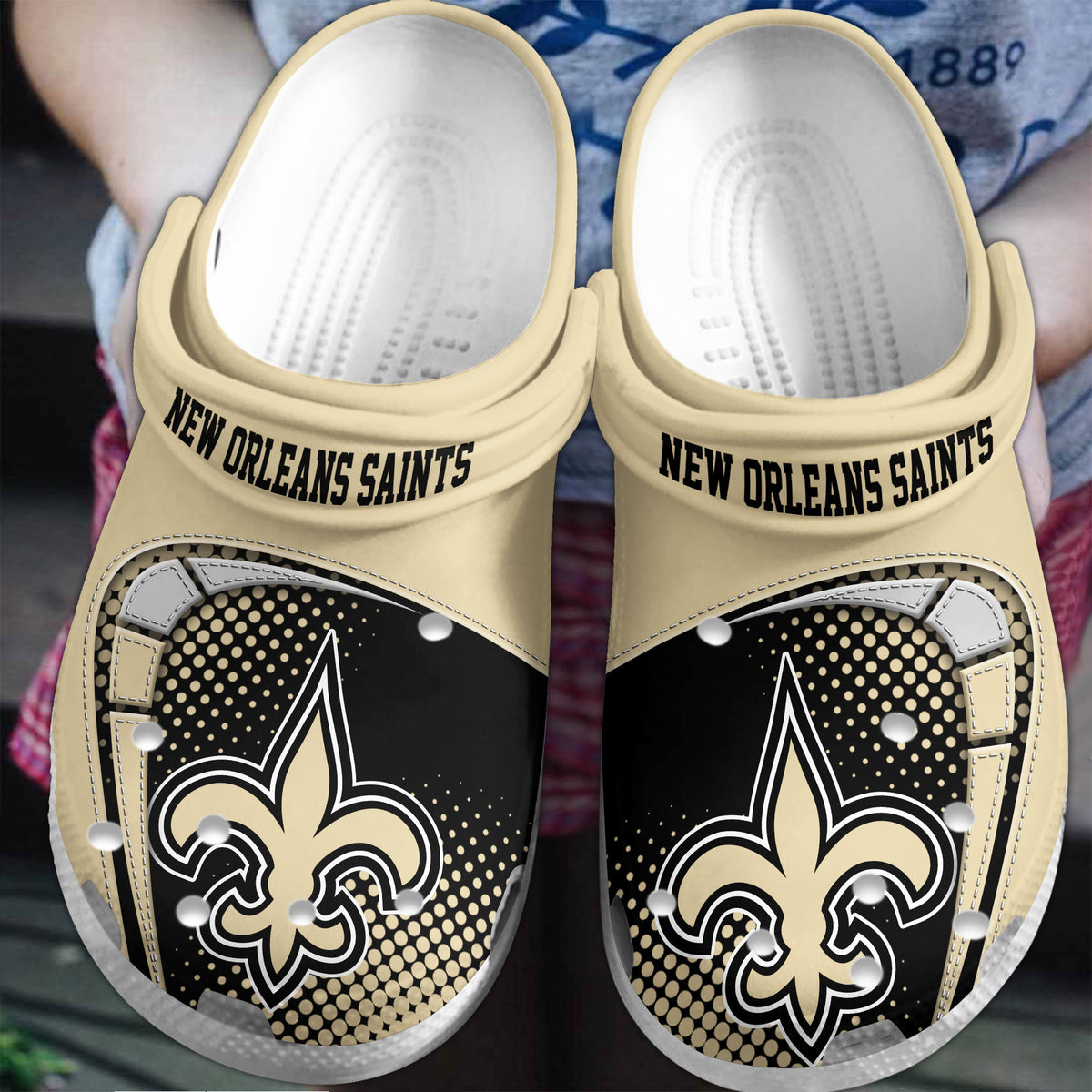 New Orleans Saints | Premium NFL Crocs Shoes VAN3121