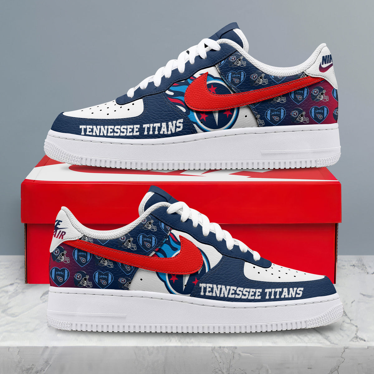 Tennessee Titans | Premium NFL Gridiron Classic AF1 Shoes NTH1