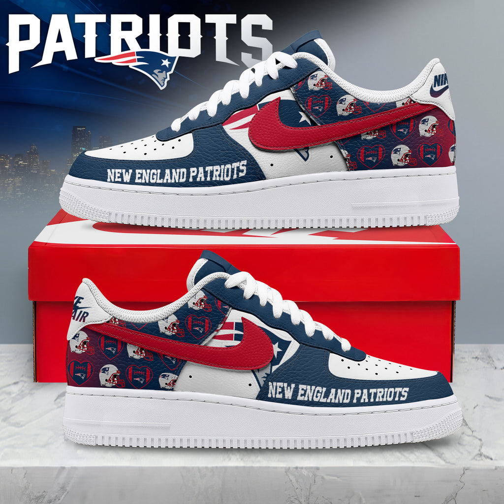 New England Patriots | Premium NFL Gridiron Classic AF1 Shoes NTH1