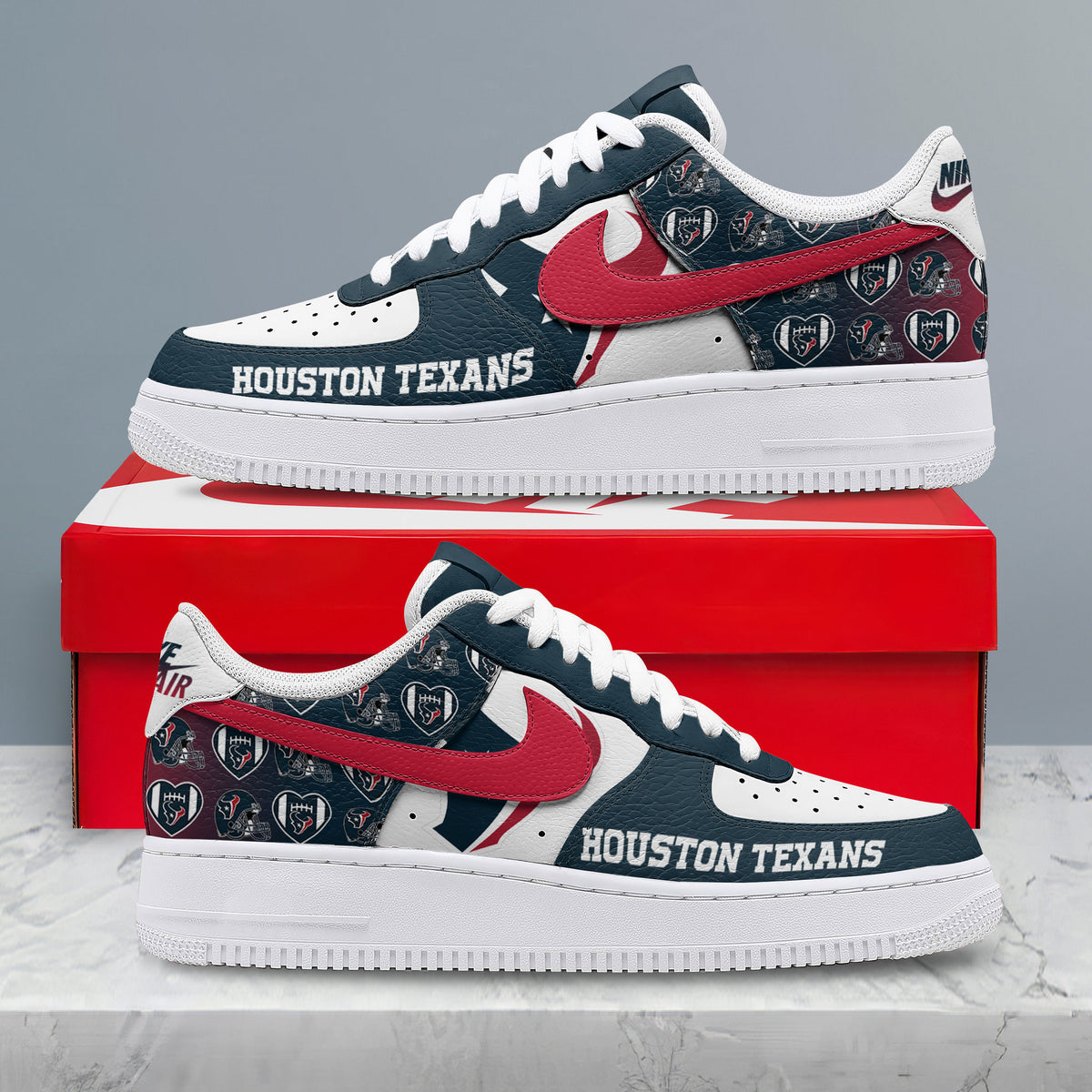 Houston Texans | Premium NFL Gridiron Classic AF1 Shoes NTH1