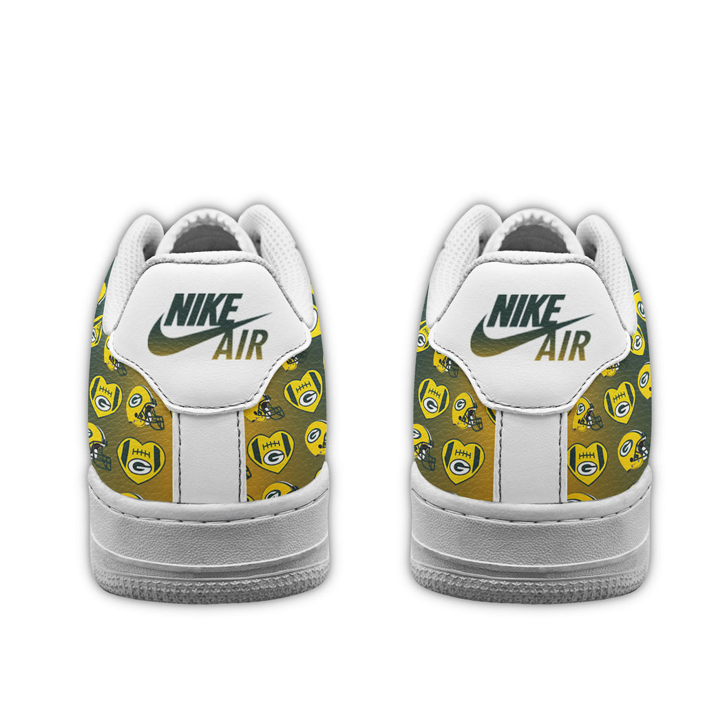 Green Bay Packers | Premium NFL Gridiron Classic AF1 Shoes NTH1