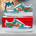 Miami Dolphins | Premium NFL Gridiron Classic AF1 Shoes NTH1
