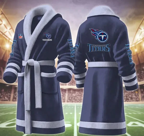 Tennessee Titans Luxurious Comfort Meets Sporty Style Bathrobe