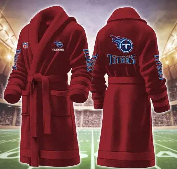 Tennessee Titans Luxurious Comfort Meets Sporty Style Bathrobe