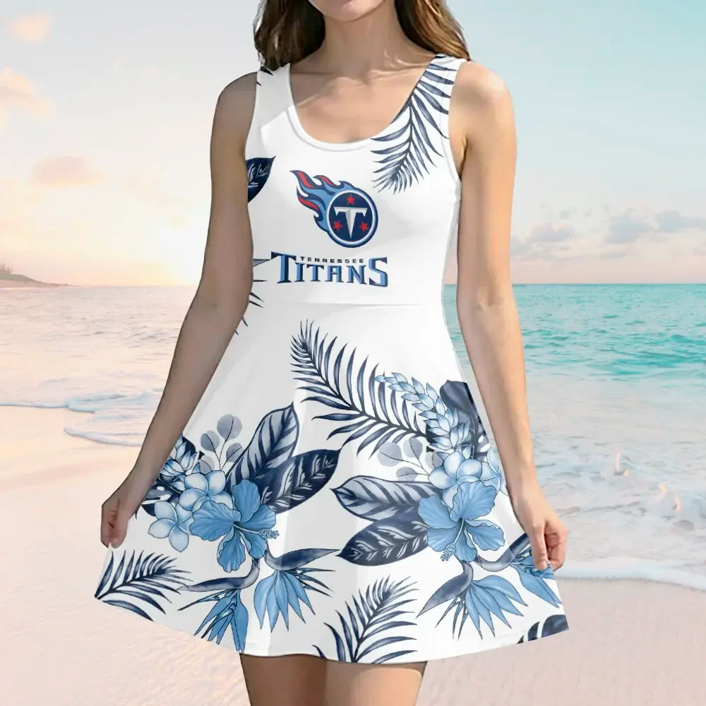 Tennessee Titans Women Girl Dress Skater Fashion SPTTKSWTSD163