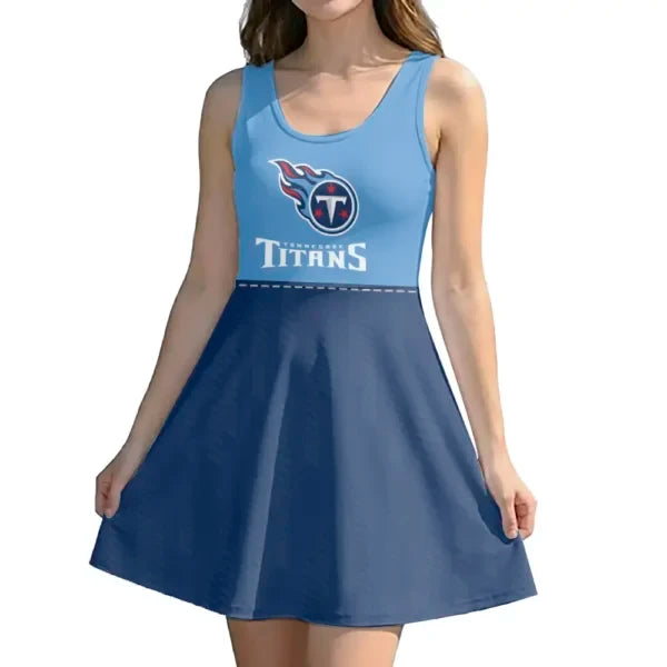Tennessee Titans Women Girl Dress Skater Fashion SPTTKSWTSD441