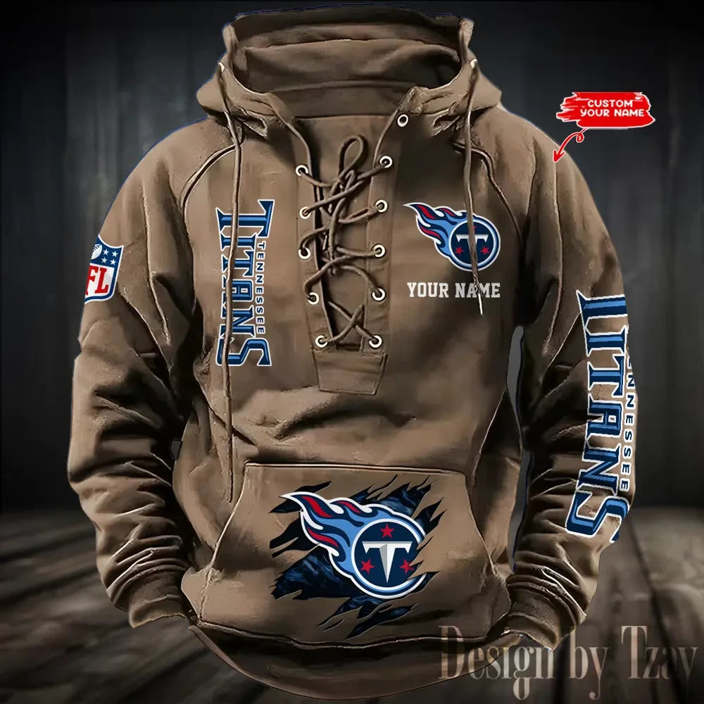 SPTS9HLUH127-Tennessee Titans Men's Hooded Lace-up Hoodie