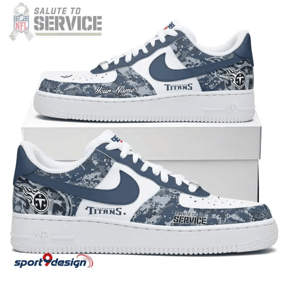 Tennessee Titans Salute To Service Limited Edition AF1 New 2026 SPTNEWAF127