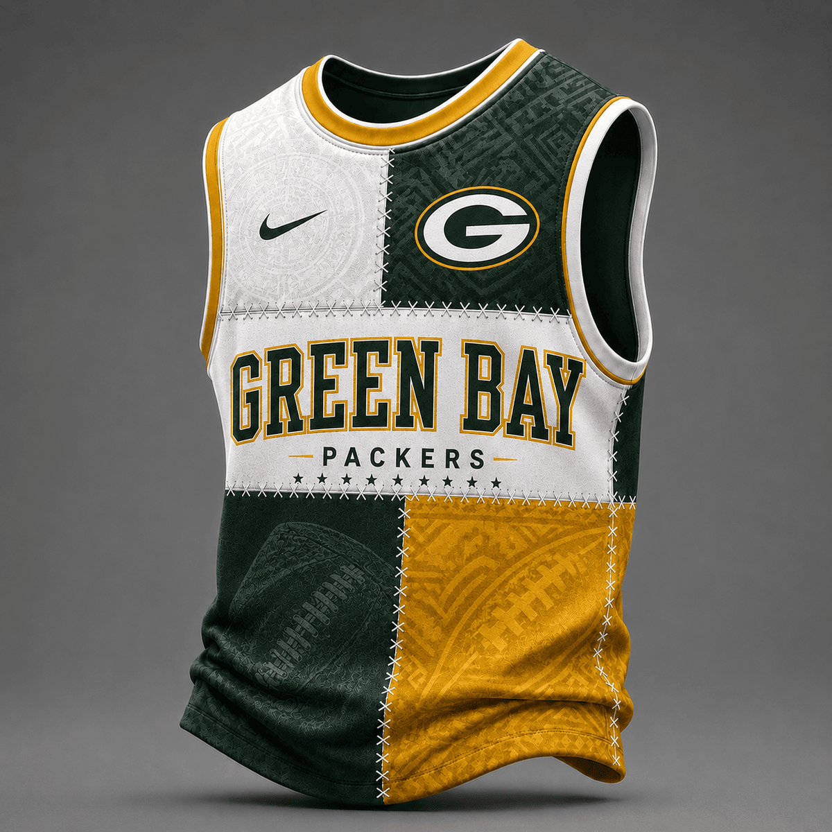 Green Bay Packers | Premium NFL Team Inspired Tank Top Jersey VA8303