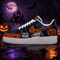 Chicago Bears | Premium NFL Fear The Team Halloween AF1 Sneakers - VA32172