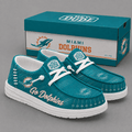 Miami Dolphins | Premium NFL Football Field Fan Loafer Shoes - VA33021