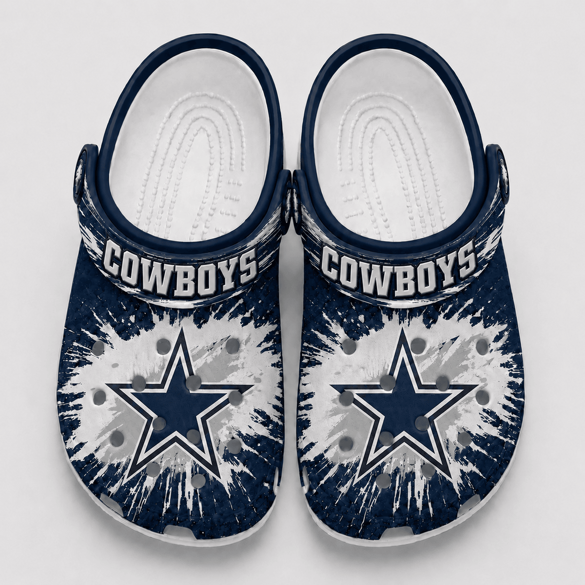 Dallas Cowboys | Premium NFL Splash Burst Fan Crocs VAN226