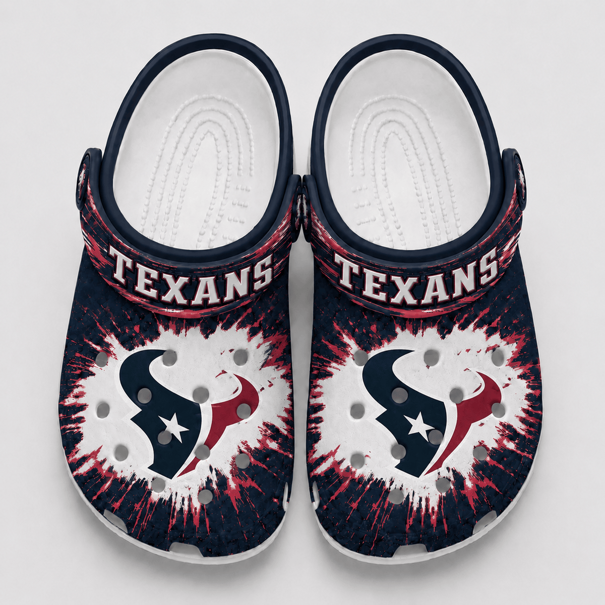 Houston Texans | Premium NFL Splash Burst Fan Crocs VAN221
