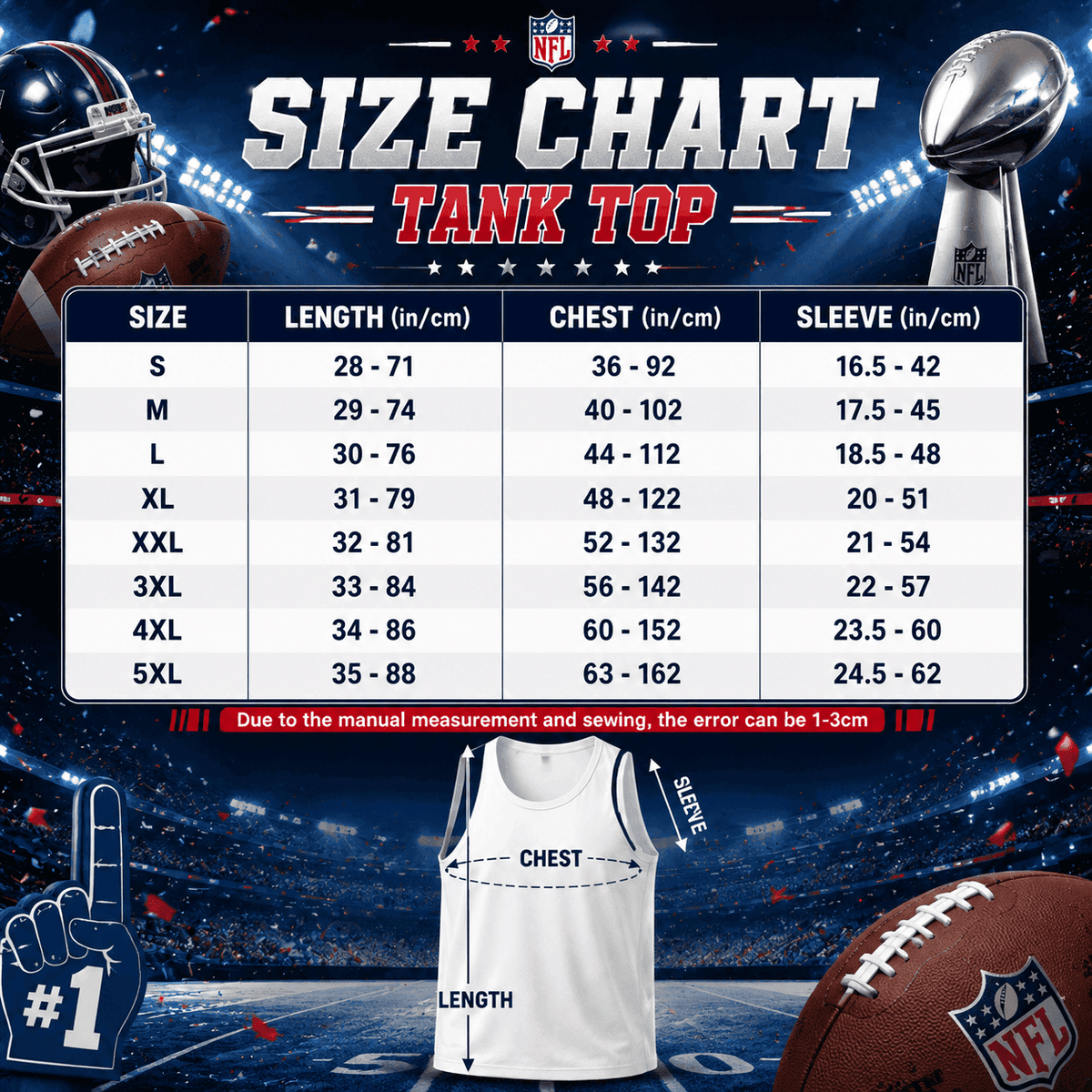 Chicago Bears | Premium NFL Personalized Team Custom Name Number Sports Tank Top NDN135