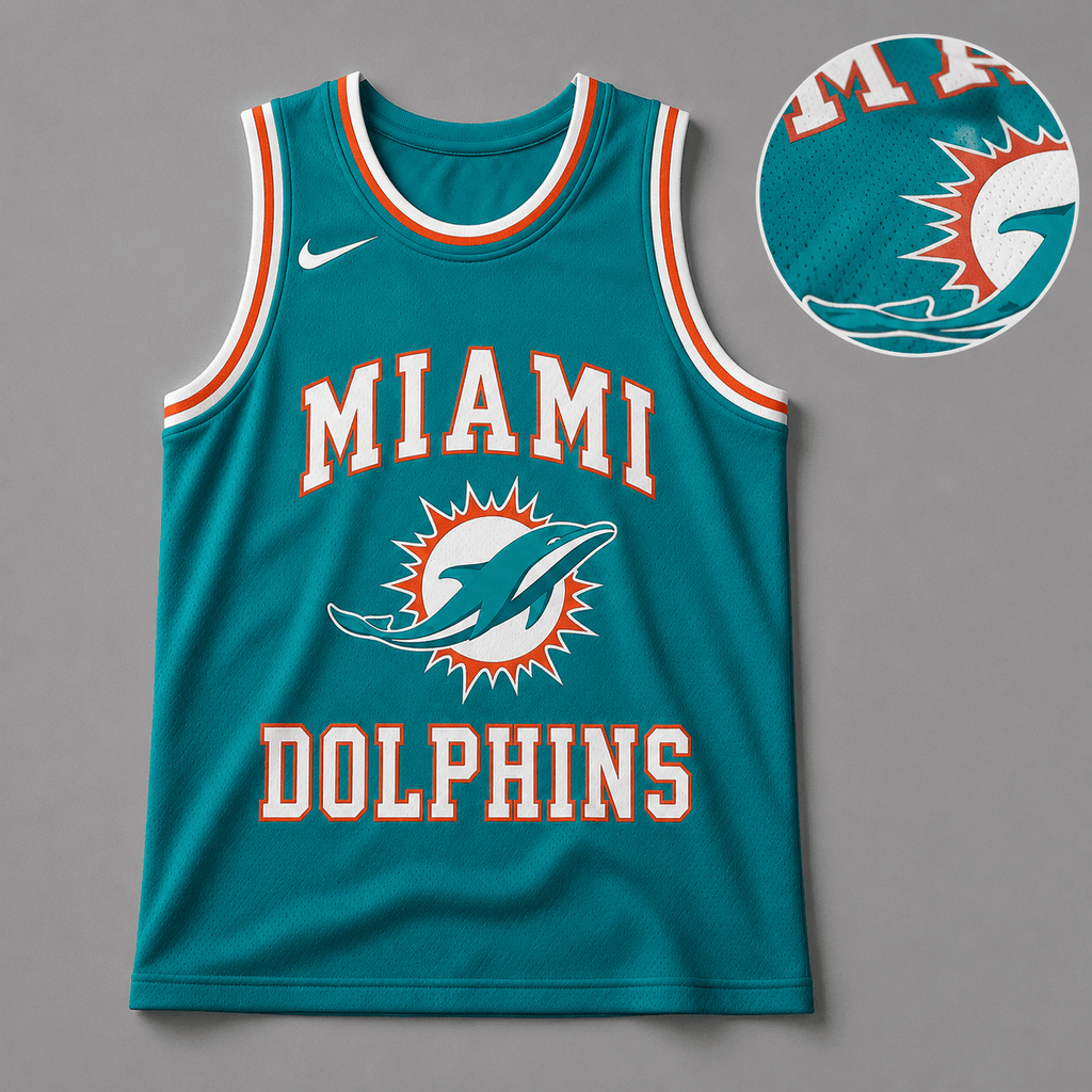 Miami Dolphins | Premium NFL Personalized Team Custom Name Number Sports Tank Top NDN131