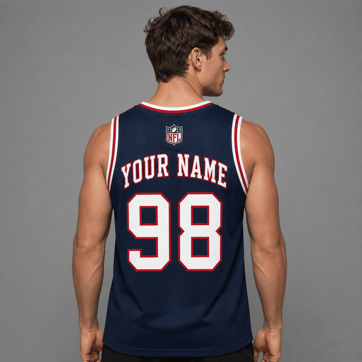 New England Patriots | Premium NFL Personalized Team Custom Name Number Sports Tank Top NDN130