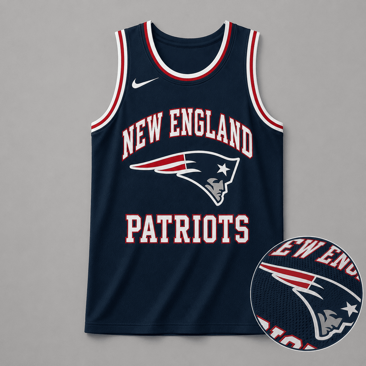 New England Patriots | Premium NFL Personalized Team Custom Name Number Sports Tank Top NDN130