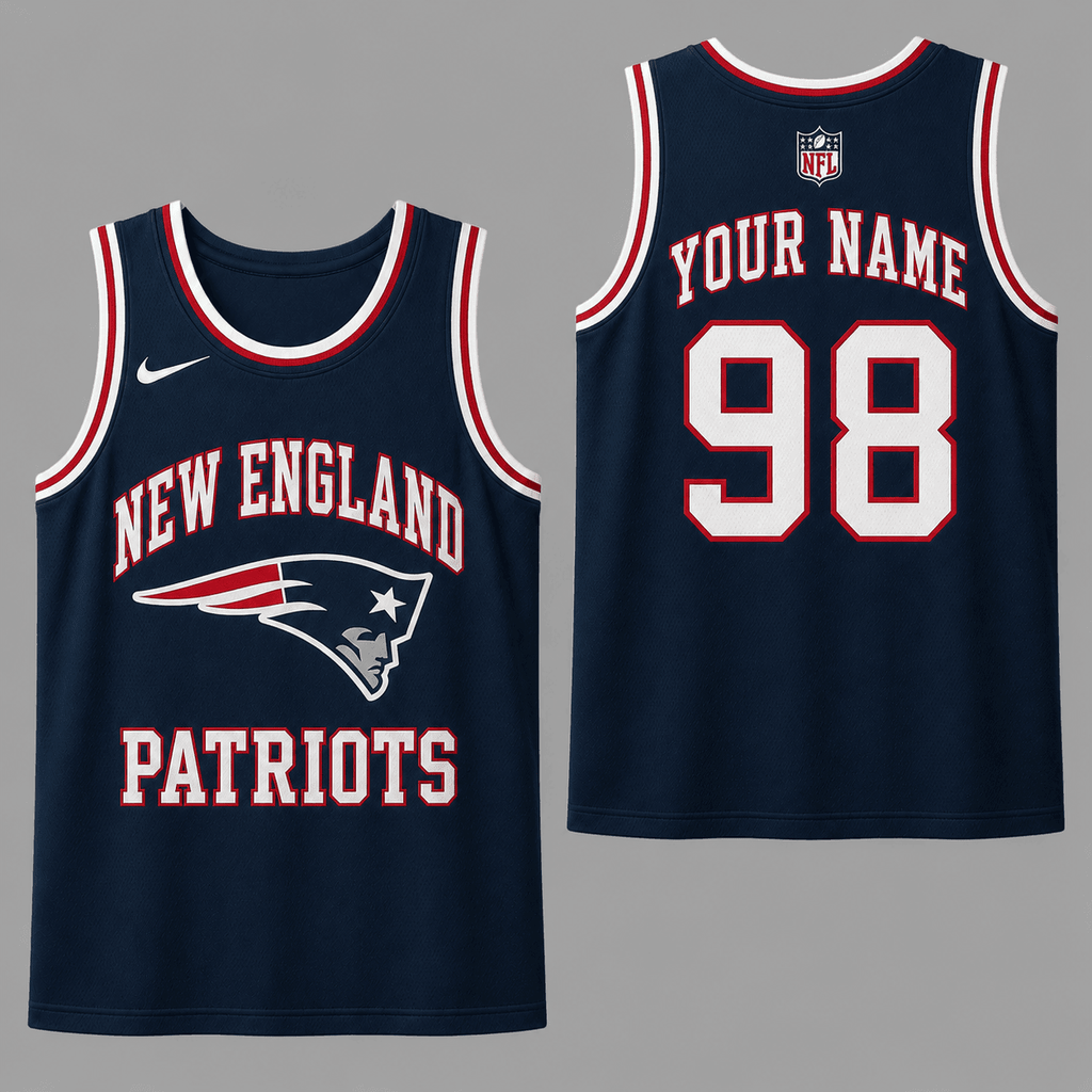 New England Patriots | Premium NFL Personalized Team Custom Name Number Sports Tank Top NDN130