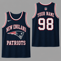 New England Patriots | Premium NFL Personalized Team Custom Name Number Sports Tank Top NDN130