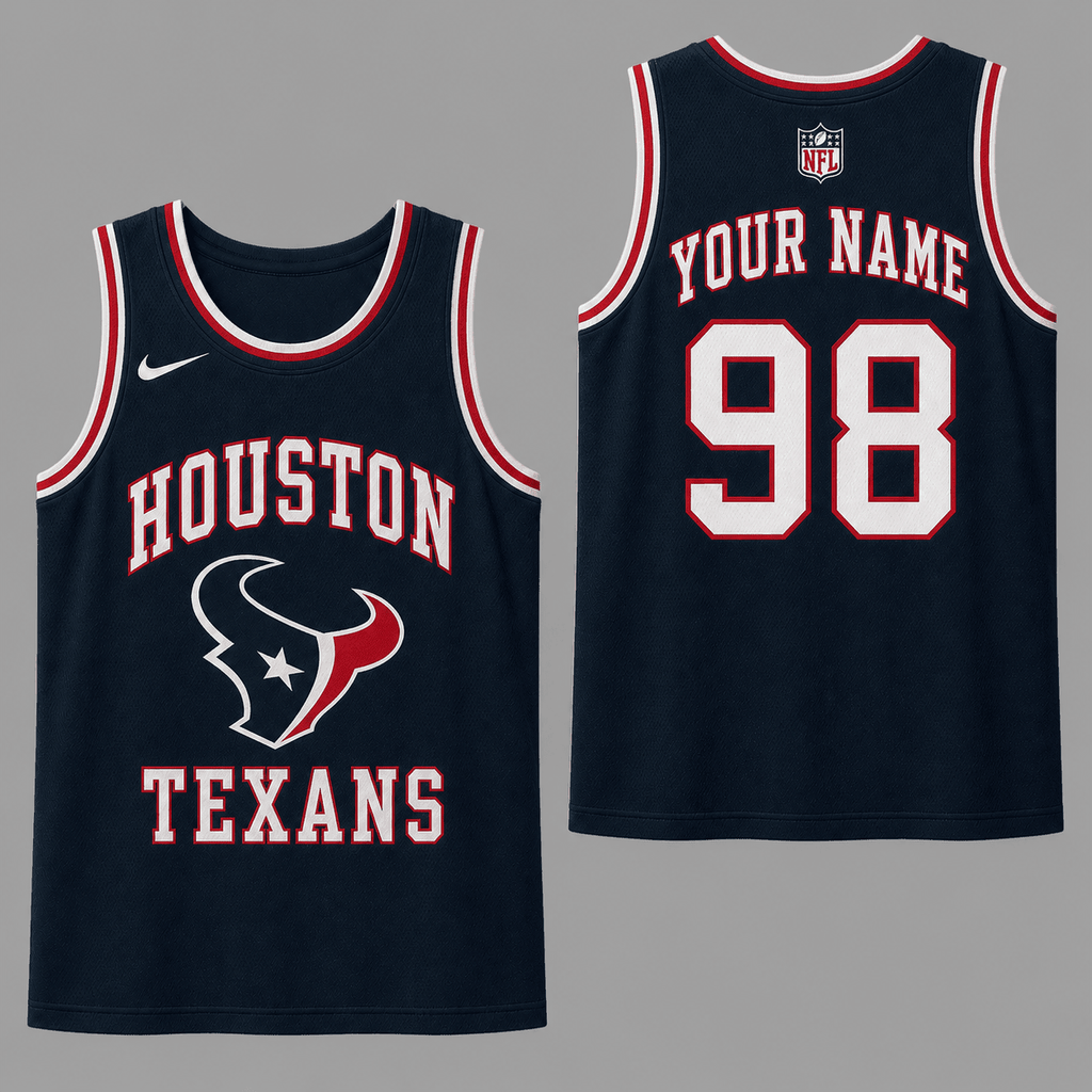 Houston Texans | Premium NFL Personalized Team Custom Name Number Sports Tank Top NDN126