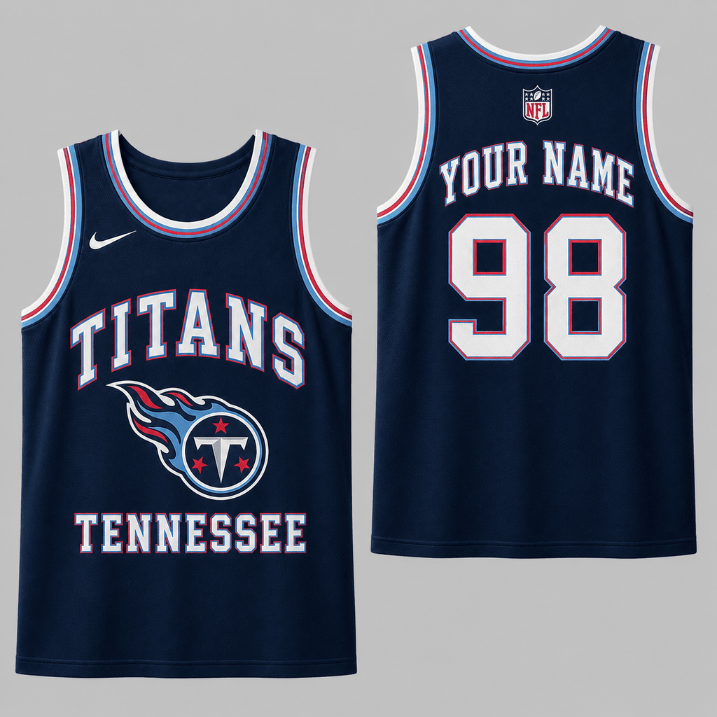 Tennessee Titans | Premium NFL Personalized Team Custom Name Number Sports Tank Top NDN112