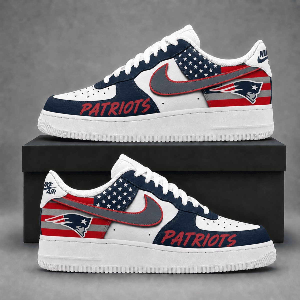 New England Patriots | Premium American Football Team Limited AF1 Shoes NDN522