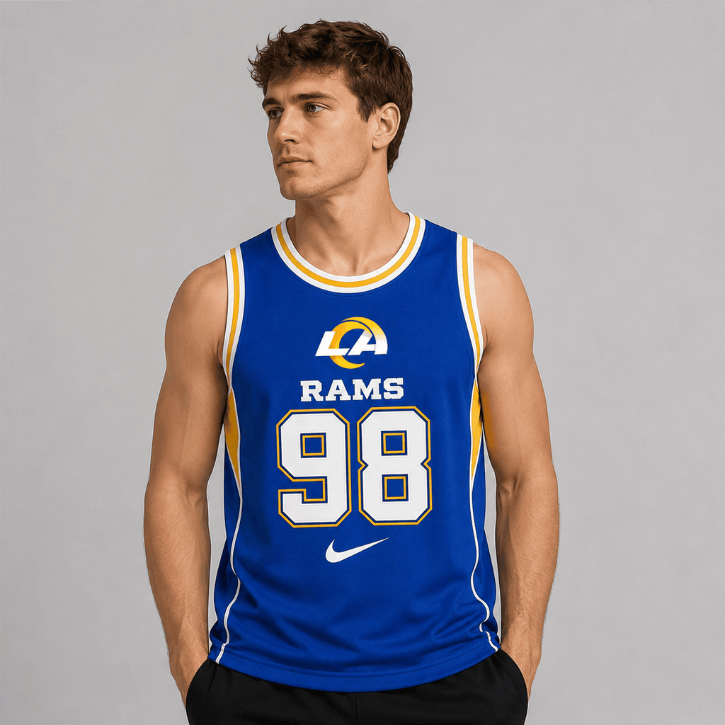 Los Angeles Rams | Premium NFL Custom Basketball Tank Top For Men And Women NDN
