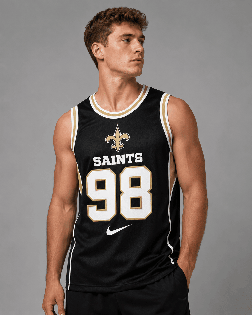 New Orleans Saints | Premium NFL Custom Basketball Tank Top For Men And Women NDN