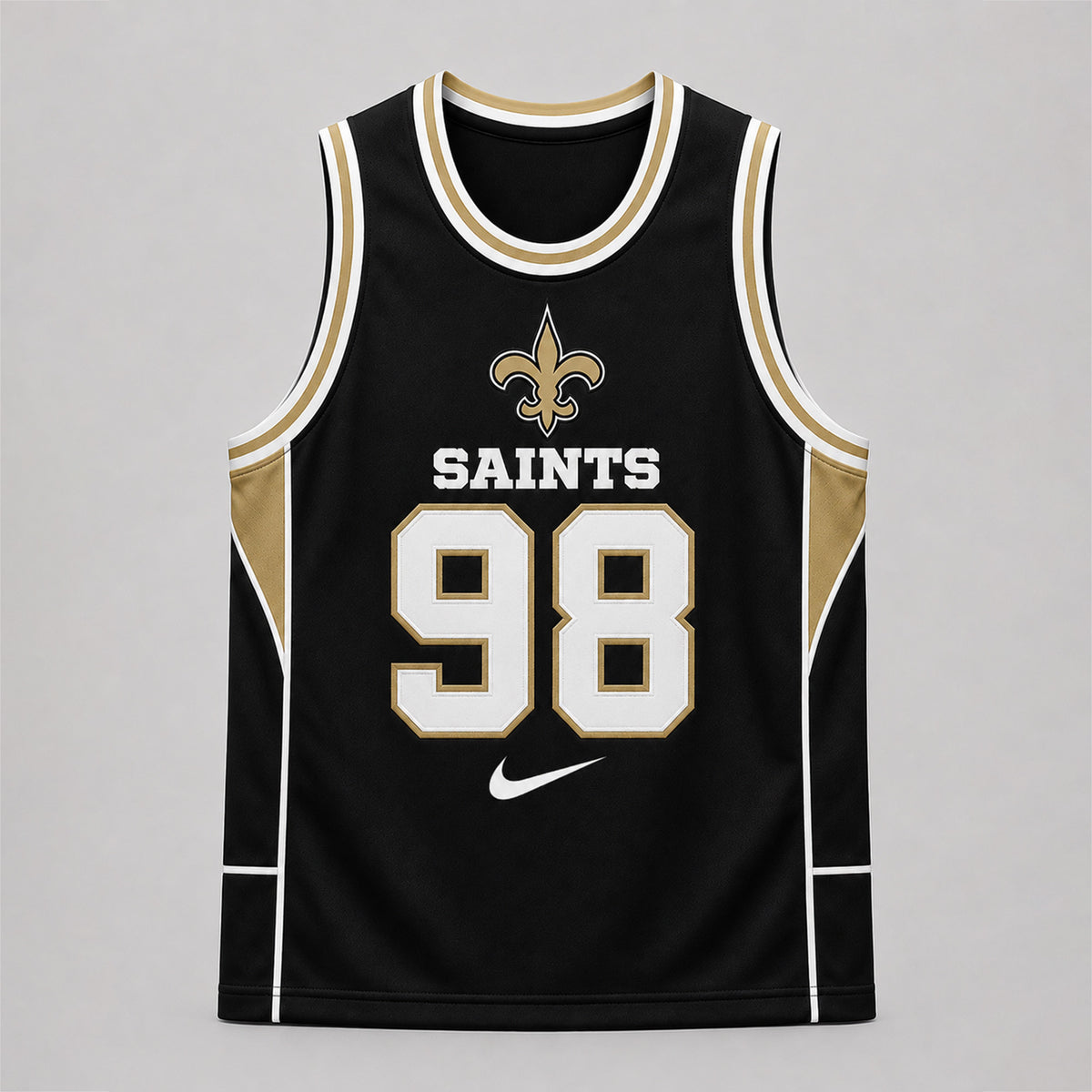 New Orleans Saints | Premium NFL Custom Basketball Tank Top For Men And Women NDN